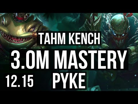 TAHM KENCH & Jinx vs PYKE & Draven (SUP) | 3.0M mastery, 900+ games, 1/2/14 | NA Grandmaster | 12.15