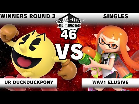 Smashing Grounds 46 - Winners Round 3 - UR DuckDuckPony [Pac-Man] v Wav1 Elusive [Inkling]