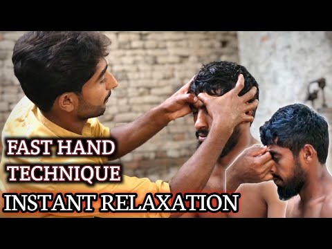 ASMR HEAD MASSAGE 💆‍♂️ | INDIAN BARBER FAST HAND TECHNIQUE | RELAX MIND IN 10 MIN | UBAID