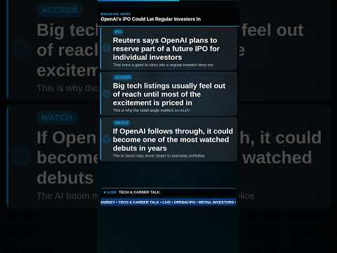 OpenAI's IPO Could Let Regular Investors In #shorts