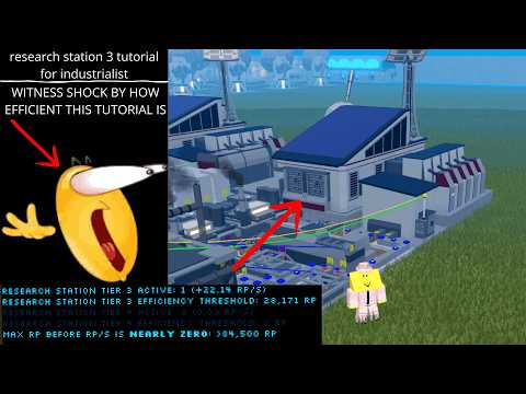 research station 3 tutorial l Roblox Industrialist