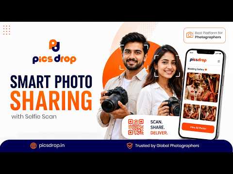 PicsDrop Video: AI Face Recognition Photo Sharing App for Photographers