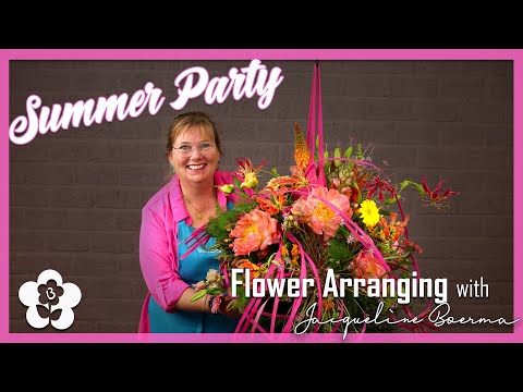 Summer Party Flower Arrangement by Jacqueline Boerma