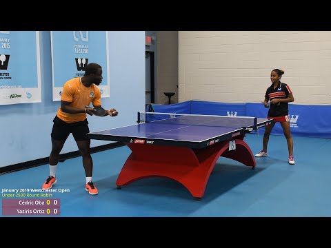 Westchester Open Table Tennis: Cédric Oba vs Yasiris Ortiz