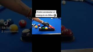 ¿Como se acomoda el triangulo de Bolas en el Billar #shorts