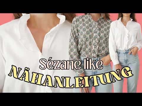 Bluse mit Rüsche nähen - Anleitung Florentina
