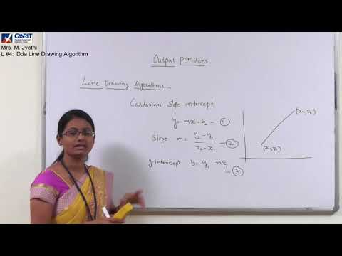 Computer Graphics:Lecture #4:DDA Line drawing Algorithm