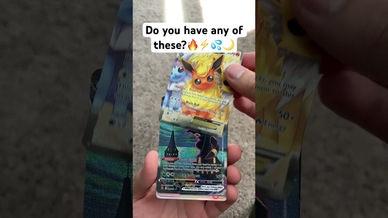 Do you have any of these?😱 #pokemon #pokemoncards #eeveelution #eevee #umbreon #pokemontcg