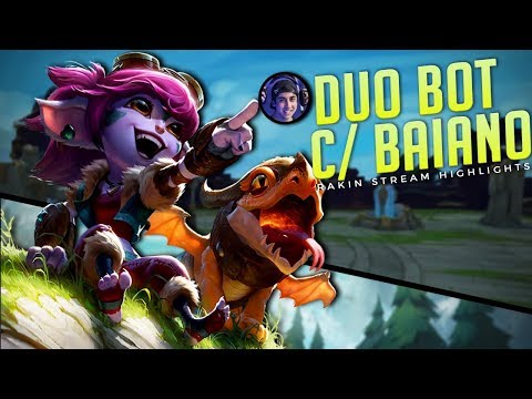 MATANDO A SAUDADE DA BOT LANE COM O BAIANO! (ft. Baiano)