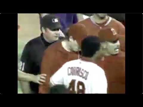 Adam Kennedy Charges the Mound - 2006