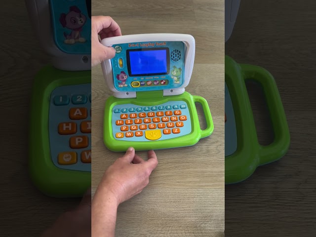 Vídeo relacionado con Leapfrog 2 in 1 LeapTop Touch Laptop, Green, Learning Tablet for Kids with 10 Modes of Play, with Letters, Numbers, Vocabulary and Animals, Toy Laptop for Kids Ages 2 Years +