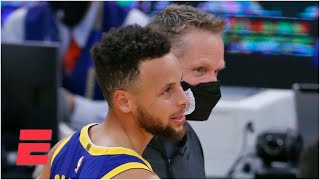 Steve Kerr was in awe watching Steph Curry&#39;s 10 3s and 49 points vs. the 76ers | Bart and Hahn
