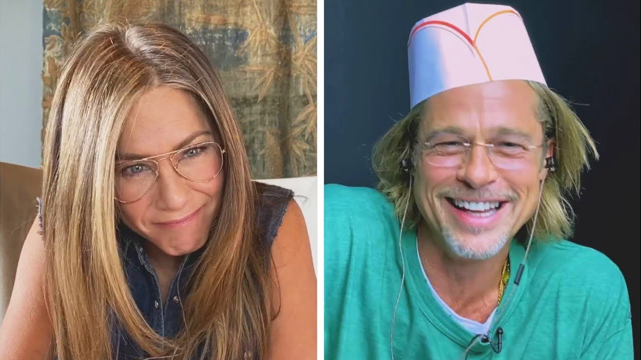 Brad Pitt & Jennifer Aniston Reenact FLIRTY Scene From ‘Fast Times’
