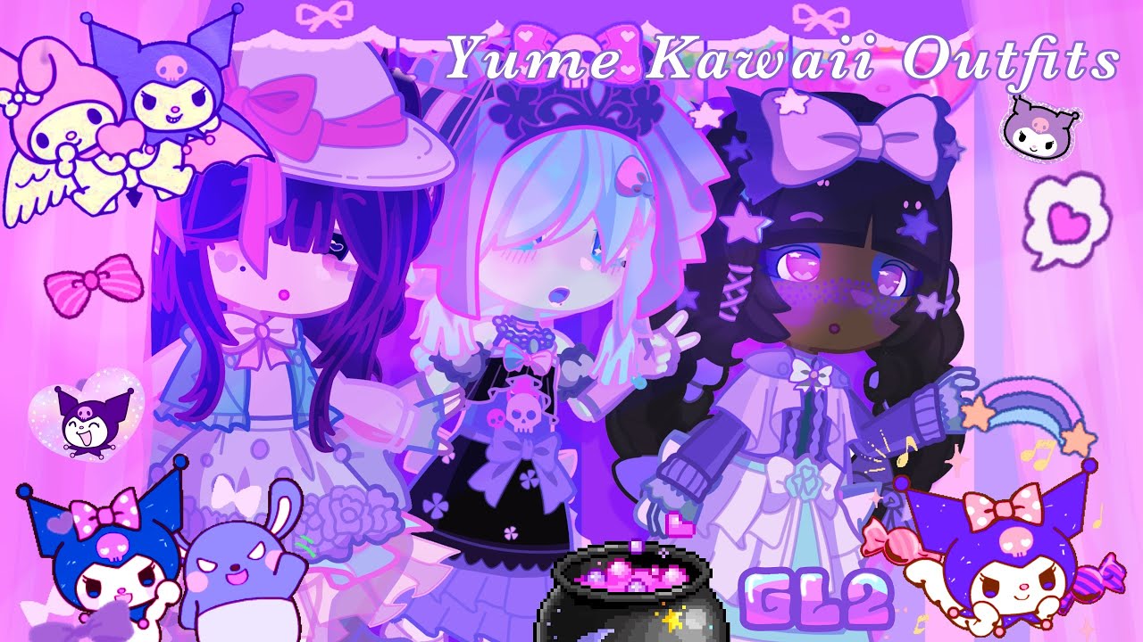 Cute Yume Kawaii Ocs | GACHA LIFE 2 💕🦇💜🍬