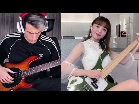 Davie BASS Battle with the Japanese Bassist (no talking, for studying and relaxing)