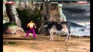 PlayStation - Tekken 3 Milk Commercial - Forest Law vs Lovely Cow (2000)