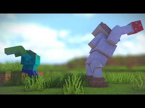 Mutant Zombie vs Crushroom - Minecraft Mob Battle