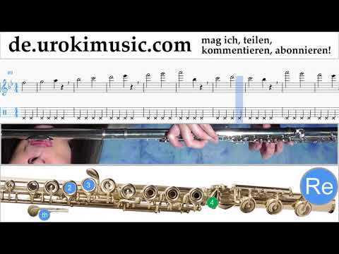 Flöte Lernen Major Lazer & DJ Snake - Lean On Tabulatur Teil#1 Übungen um-i995