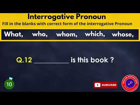 can you pass this grammar quiz || interrogative pronoun quiz with answer