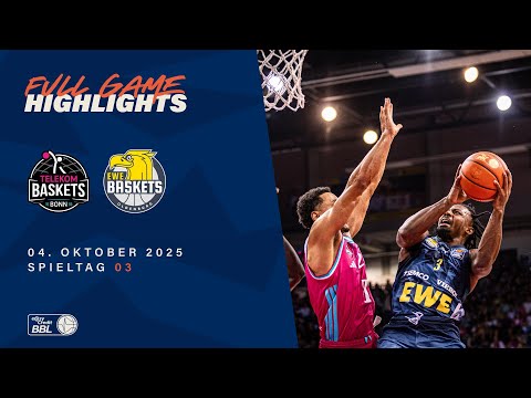 Telekom Baskets Bonn vs. EWE Baskets Oldenburg - Full Game Highlights - Spieltag 3, 25/26