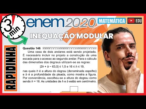 🏃‍♂️ [ENEM 2020] 146 📘 MODULAR INEQUALITY A two-story house is being designed. It is necessary