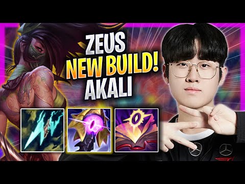 ZEUS TRIES NEW AKALI BUILD! - T1 Zeus Plays Akali TOP vs Poppy! | Season 2023