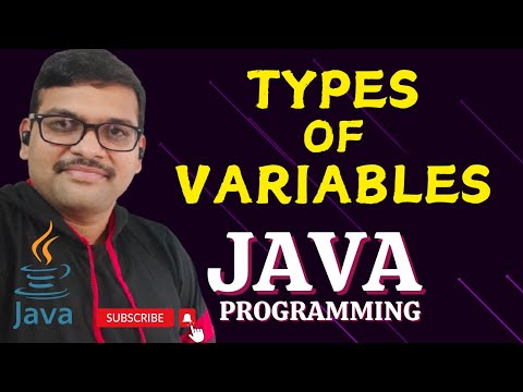 TYPES OF VARIABLES JAVA PROGRAMMING