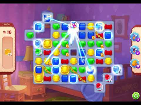 HomeScapes Level 2688 no boosters (25 moves)