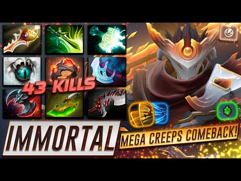 Juggernaut Immortal Megacreeps Comeback - Dota 2 Pro Gameplay [Watch & Learn]