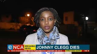 LATEST |  Johnny Clegg dies
