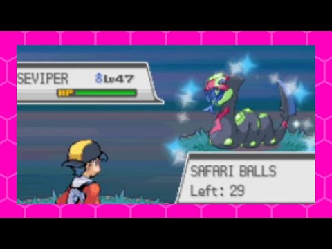 Live!! Shiny Seviper after 6720 REs WIN or FAIL? in HeartGold Safari Zone
