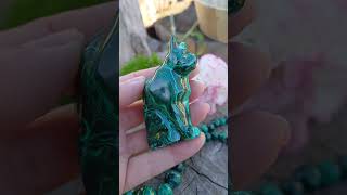 Malachit kočka 60 mm