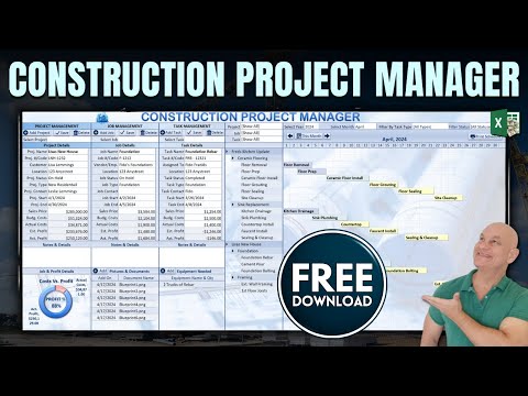 How To Create A Construction Project Manager FROM SCRATCH + FREE DOWNLOAD