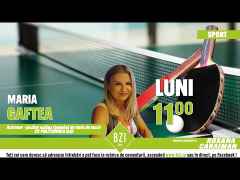 A revenit în tenisul de masă după 20 de ani iar acum este campioană europeană - Maria Gaftea