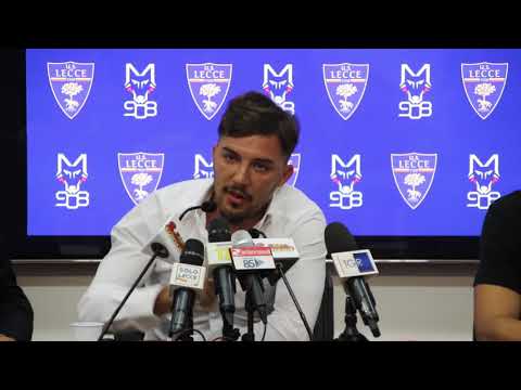 SOLO LECCE - LA PRESENTAZIONE DI CHIRICO': "HO FATTO DELLE CAZZATE