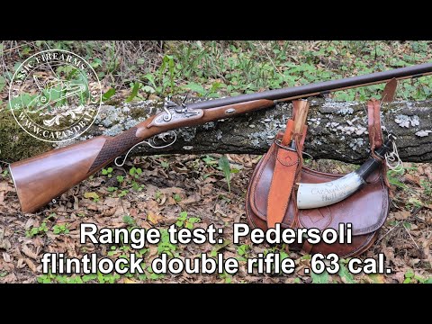 Pedersoli's flintlock double rifle for dangerous game