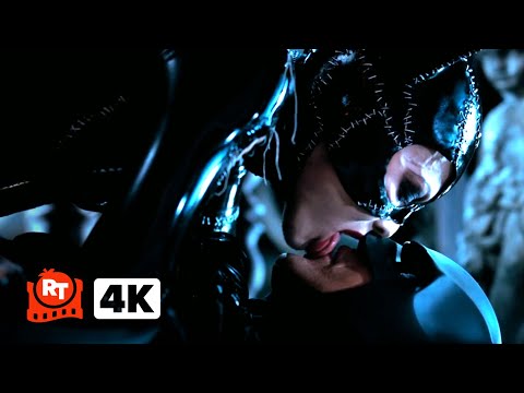 Batman Returns (1992) - Batman and Catwoman Kiss (Kinda) | Movieclips