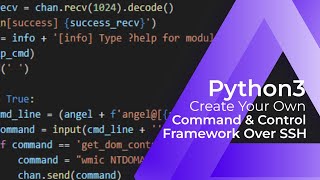 Download the video "Create Your Own Command & Control Framework Over SSH"