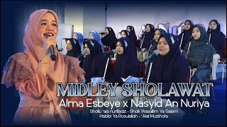 Download lagu ALMA ESBEYE x AN NURIYA II MEDLEY SHOLAWAT 6 LIVE at PONPES AL BAQOROH LIRBOYO mp3
