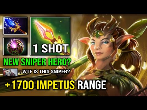 When Enchantress Had Longer Range Than a Sniper +1700 Impetus Range with Octarine Scepter Dota 2