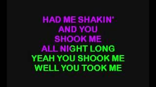 AC DC karaoke  You Shook Me All Night Long