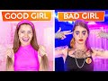 GOOD GIRL VS BAD GIRL | Being Popular for 24 Hours! GOOD STUDENT VS BAD STUDENT by 123 GO! CHALLENGE