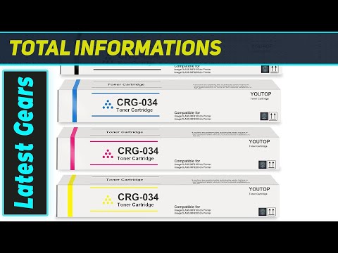 Bestes 4er-Pack CRG-034 Toner mit hoher Reichweite für Canon MF810Cdn & MF820Cdn Drucker!