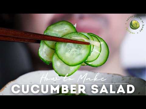 How to Make Japanese Cucumber Salad (Sunomono)