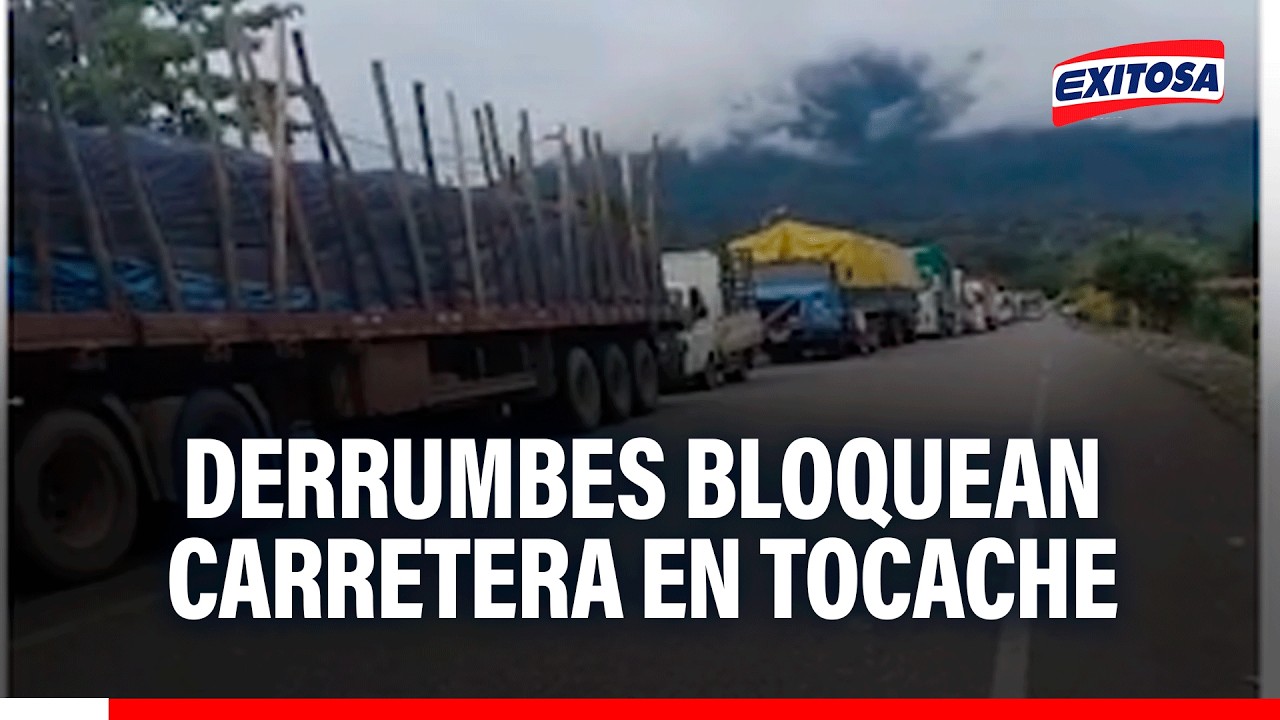 🔴🔵 San Martín en alerta por lluvias: Derrumbes bloquean carretera Fernando B. Terry en Tocache