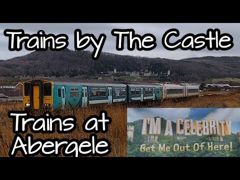 Trains at Abergele 11.12.2021 - Trainspotting by The I'm A Celebrity Castle - Transport for Wales