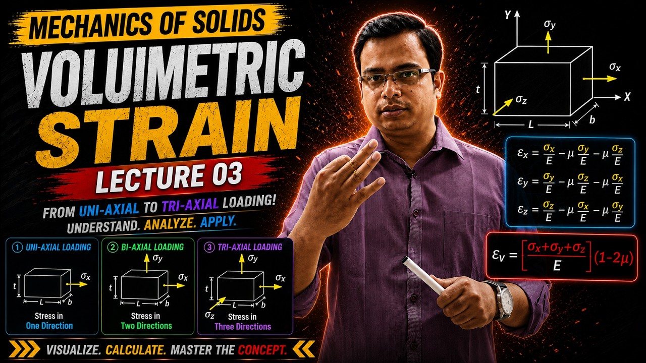Mechanics of Solids | Simple Stress and Strain | Part 3 |