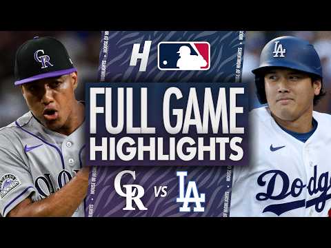Colorado Rockies vs Los Angeles Dodgers - TOÀN BỘ DIỄN BIẾN CHÍNH 🔥 Mùa Giải MLB Ngày 7 tháng 7 năm 2026 (Colorado Rockies vs Los Angeles Dodgers - FULL GAME HIGHLIGHTS 🔥 July 7, 2026 MLB Season)