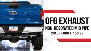 AWE 0FG Exhaust and Non-Resonated Performance Mid Pipe for the 2015+ Ford F-150 V8