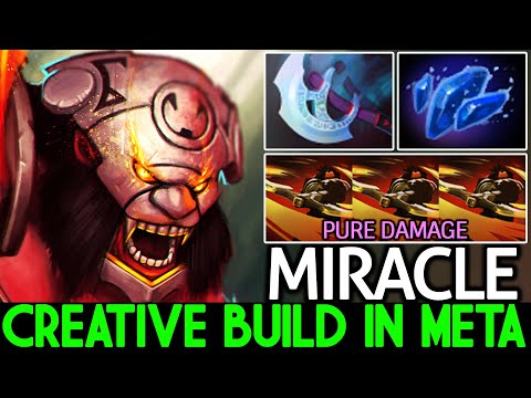 MIRACLE [Axe] Tryhard Carry with Creative Build in Meta Dota 2